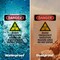Signmission Radiation & Laser Sign, 10 in H x 7 in W, Plastic, Rectangle OS-2PACK-DS-P-710-V-1688 - alternate 2